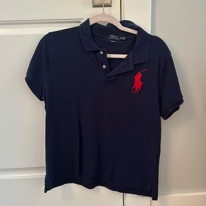 Polo by Ralph Lauren navy polo with large red logo